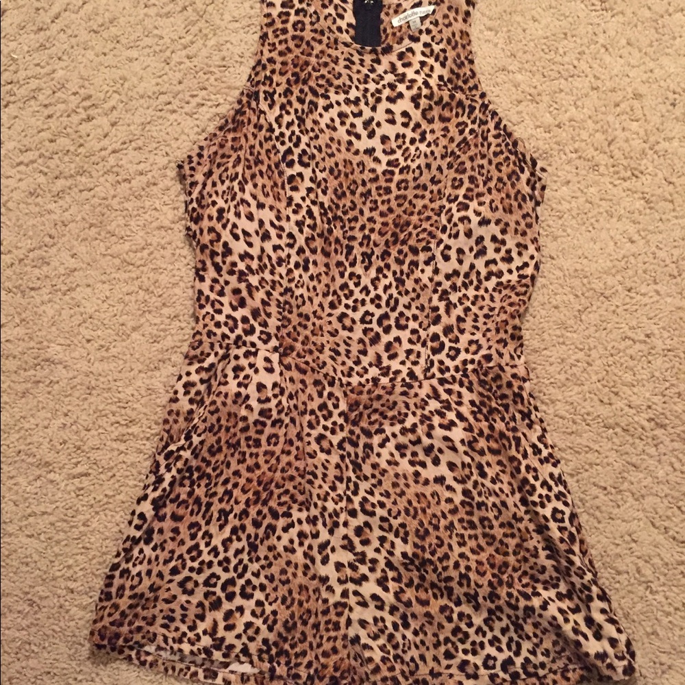 Charlotte Russe Cheetah Print Romper
